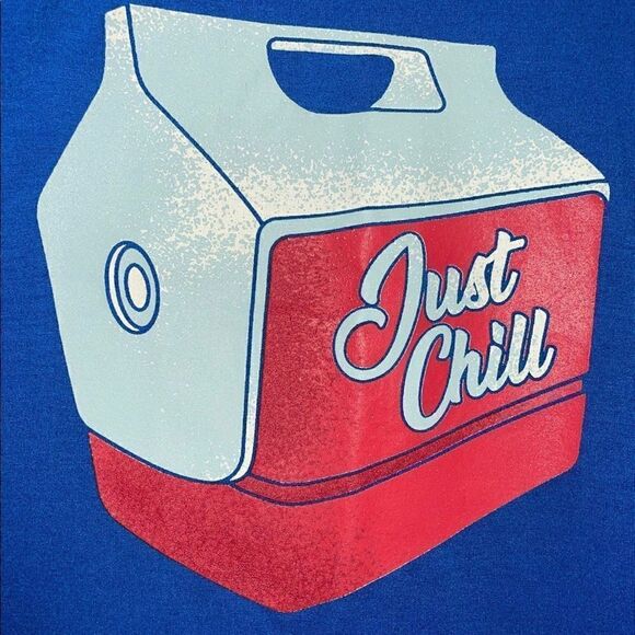 LuLaRoe Women’s Large Hudson Short Sleeved Tee “Just Chill” Casual Streetwear - Picture 5 of 13